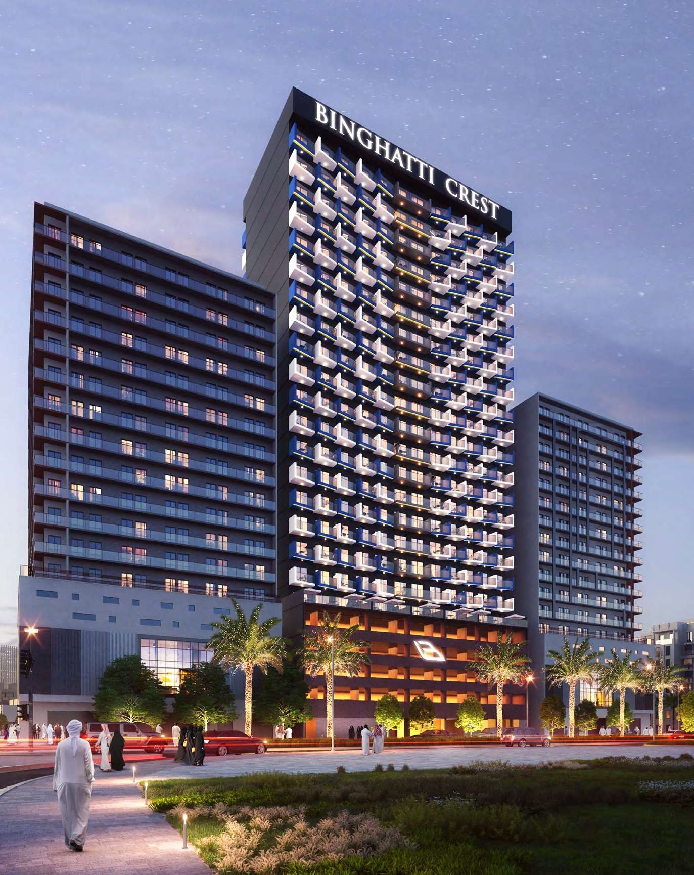 Binghatti Crest Architecture 2