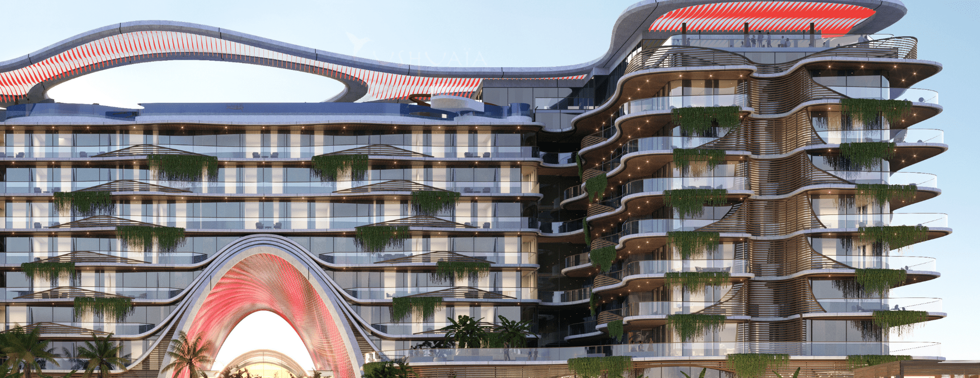 The Unexpected Al Marjan Island Hotel and Residence Architecture 1