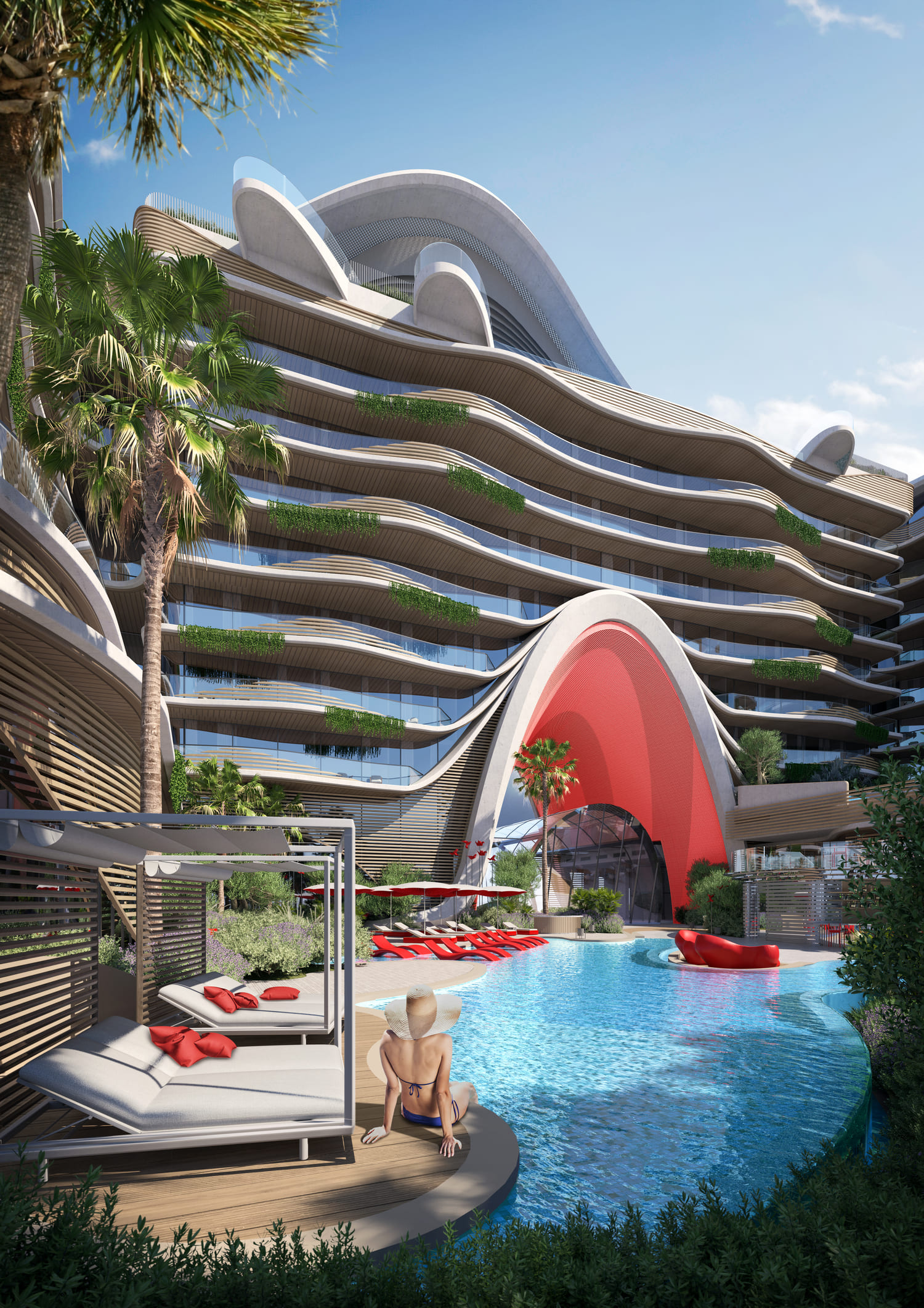 The Unexpected Al Marjan Island Hotel and Residence Architecture 7