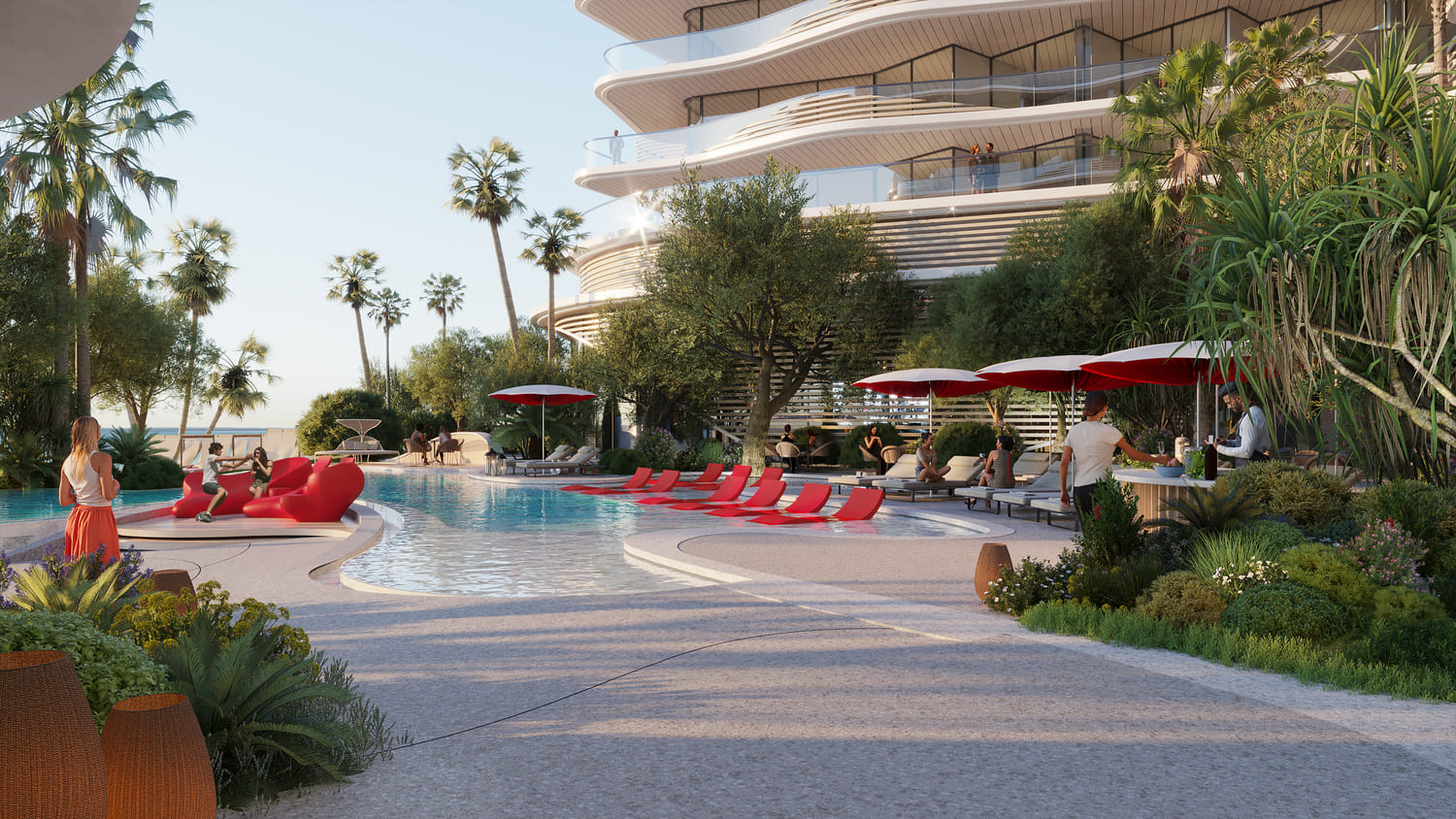 The Unexpected Al Marjan Island Hotel and Residence Architecture 9