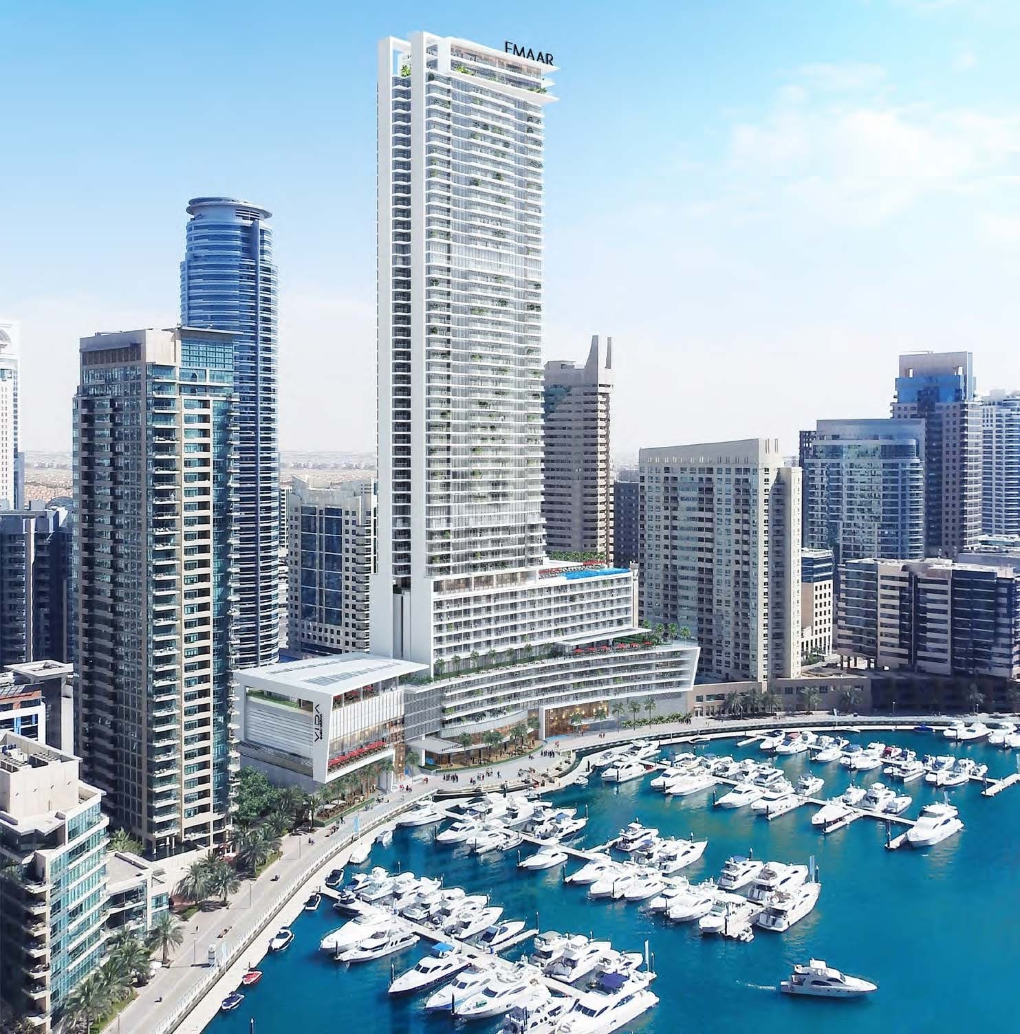 Vida Dubai Marina Architecture 3