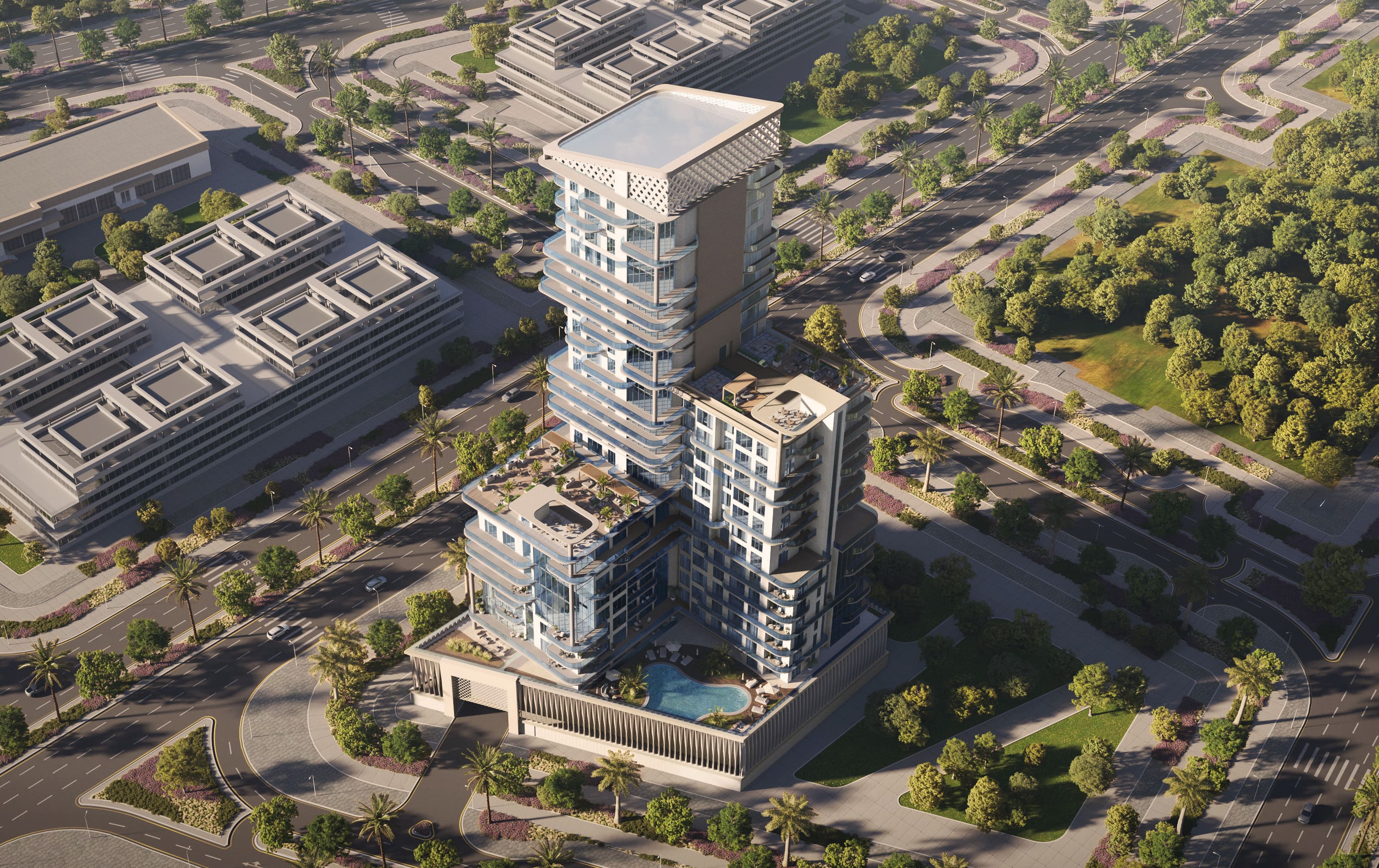 Radiant Garden Towers Architecture 1