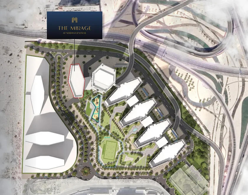 The Mirage at Sobha Central Master Plan 1