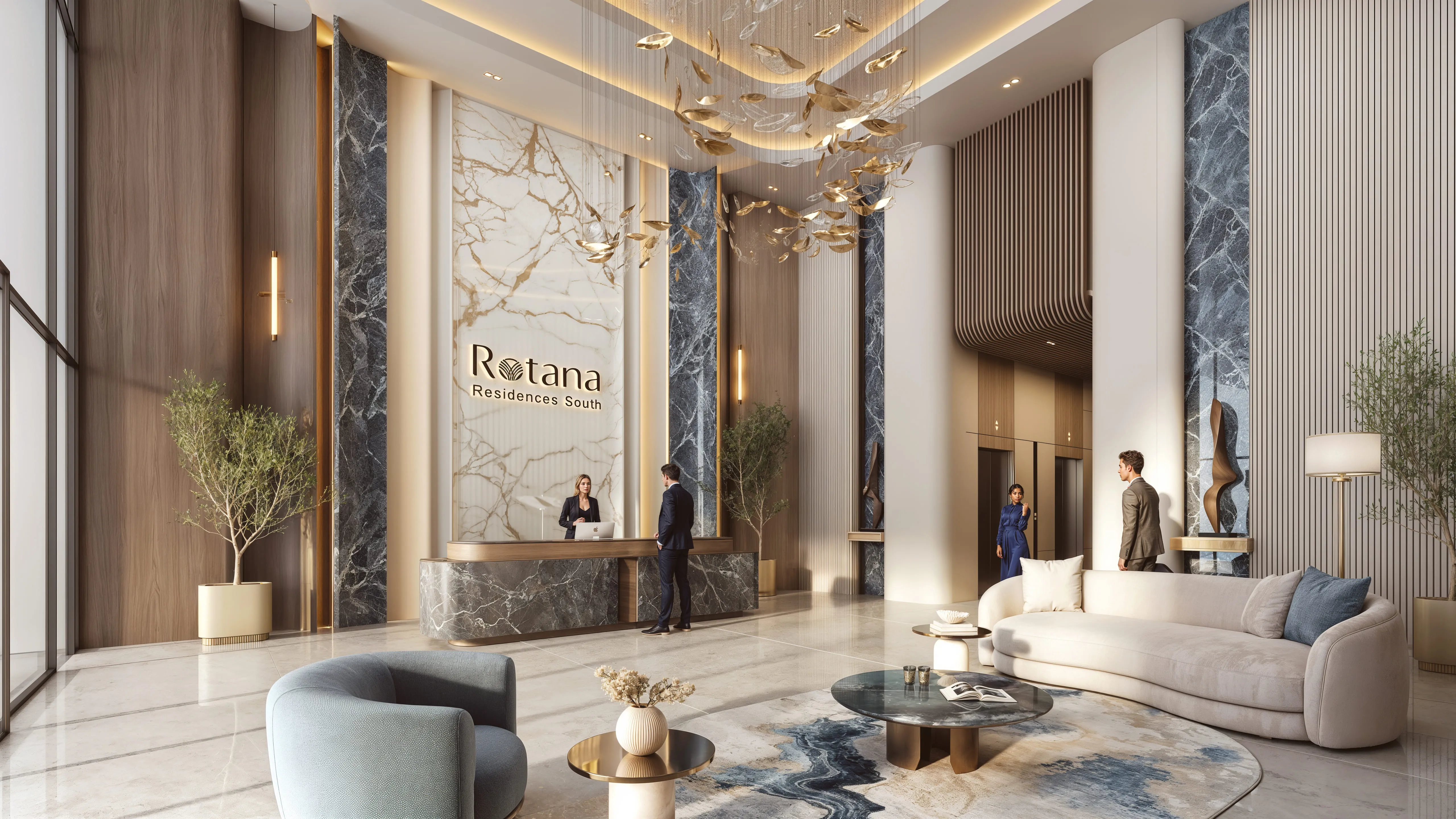 Rotana Residences South Tower Lobby 1