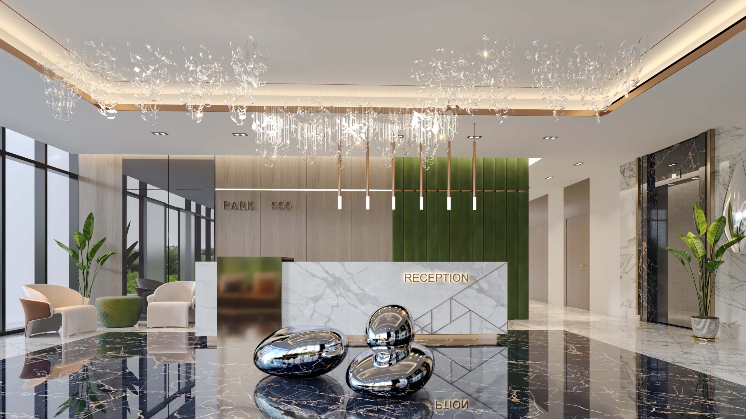 555 Park Views Lobby 1